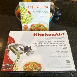 KitchenAide Spiralizer Attachment + Cookbook